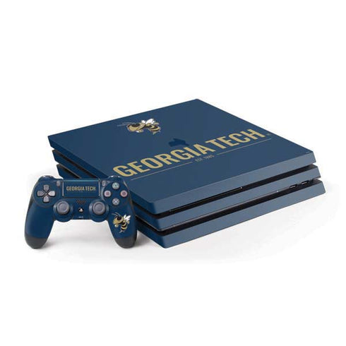 Georgia Institute of Technology Est 1885 Navy PlayStation PS4 Skins